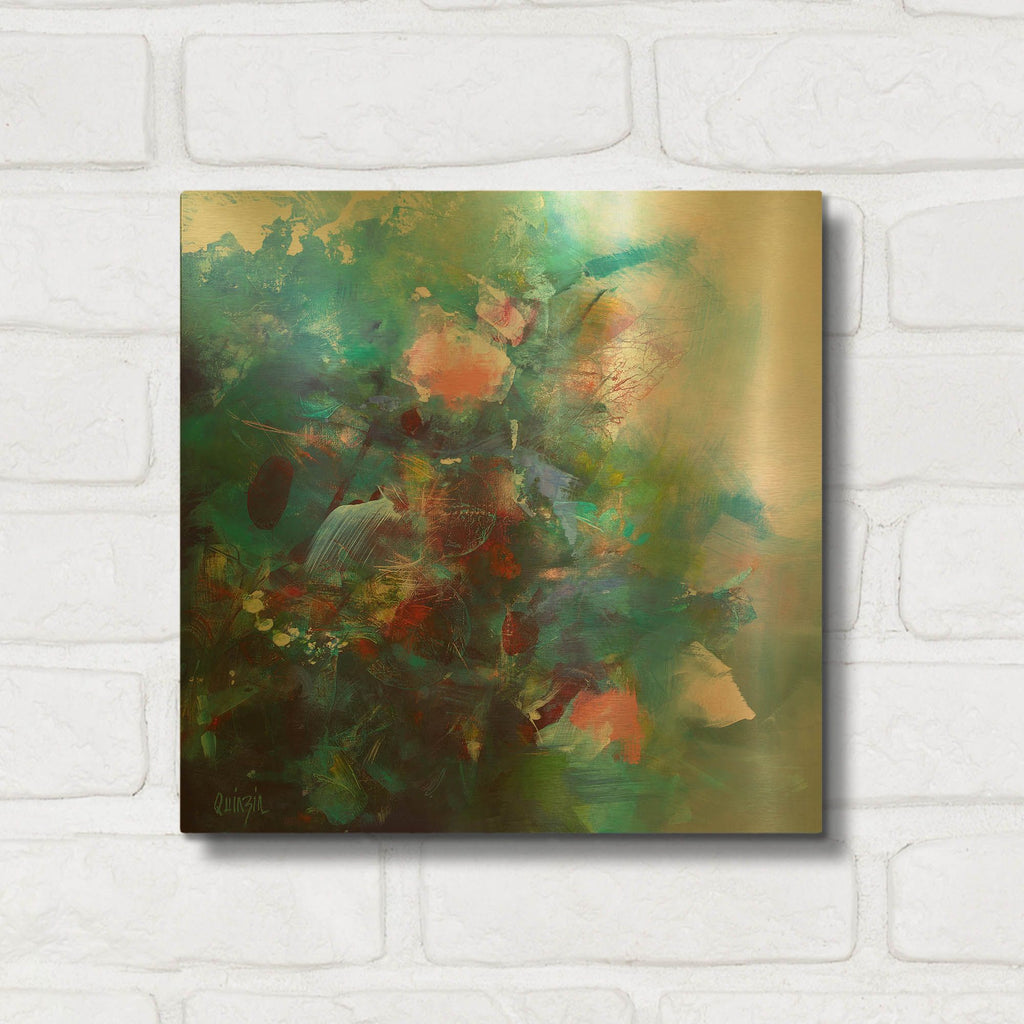 'Climbing Plants' By Marianne Quinzin Gold Metal Wall Art