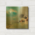 'Living Blue' By Marianne Quinzin Gold Metal Wall Art