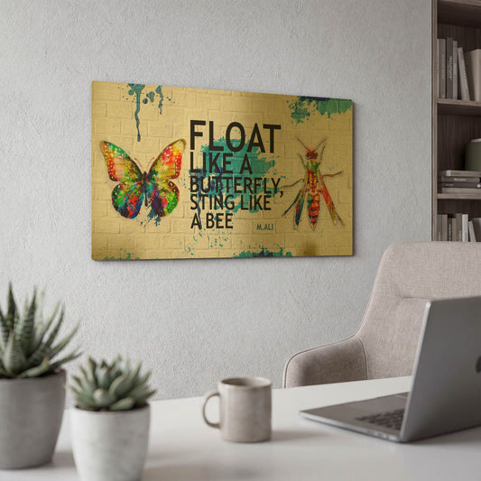 'Float Like a Butterfly, Sting Like a Bee' By LUXE Gold Metal Wall Art