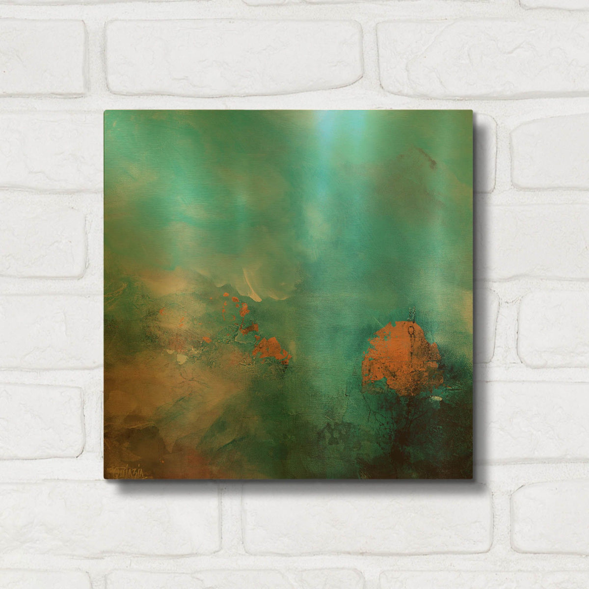 'Silence is Golden' By Marianne Quinzin Gold Metal Wall Art