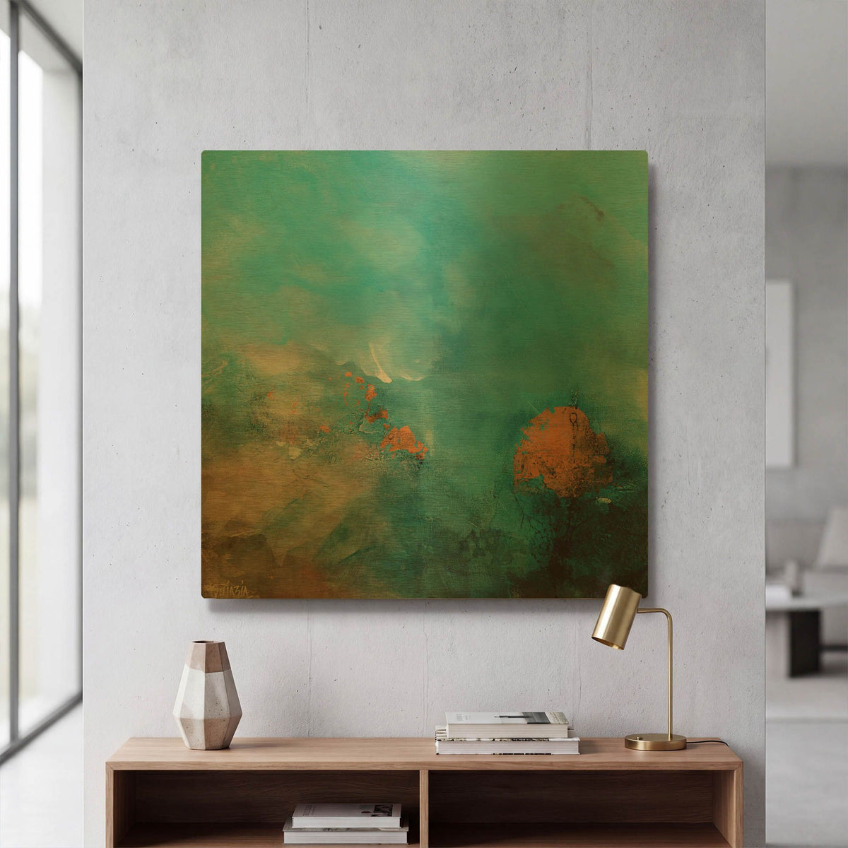 'Silence is Golden' By Marianne Quinzin Gold Metal Wall Art
