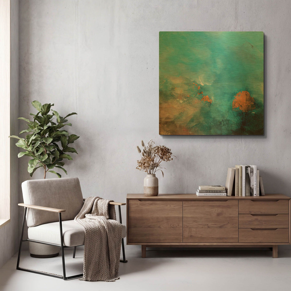 'Silence is Golden' By Marianne Quinzin Gold Metal Wall Art