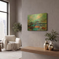 'The Coast' By Marianne Quinzin Gold Metal Wall Art