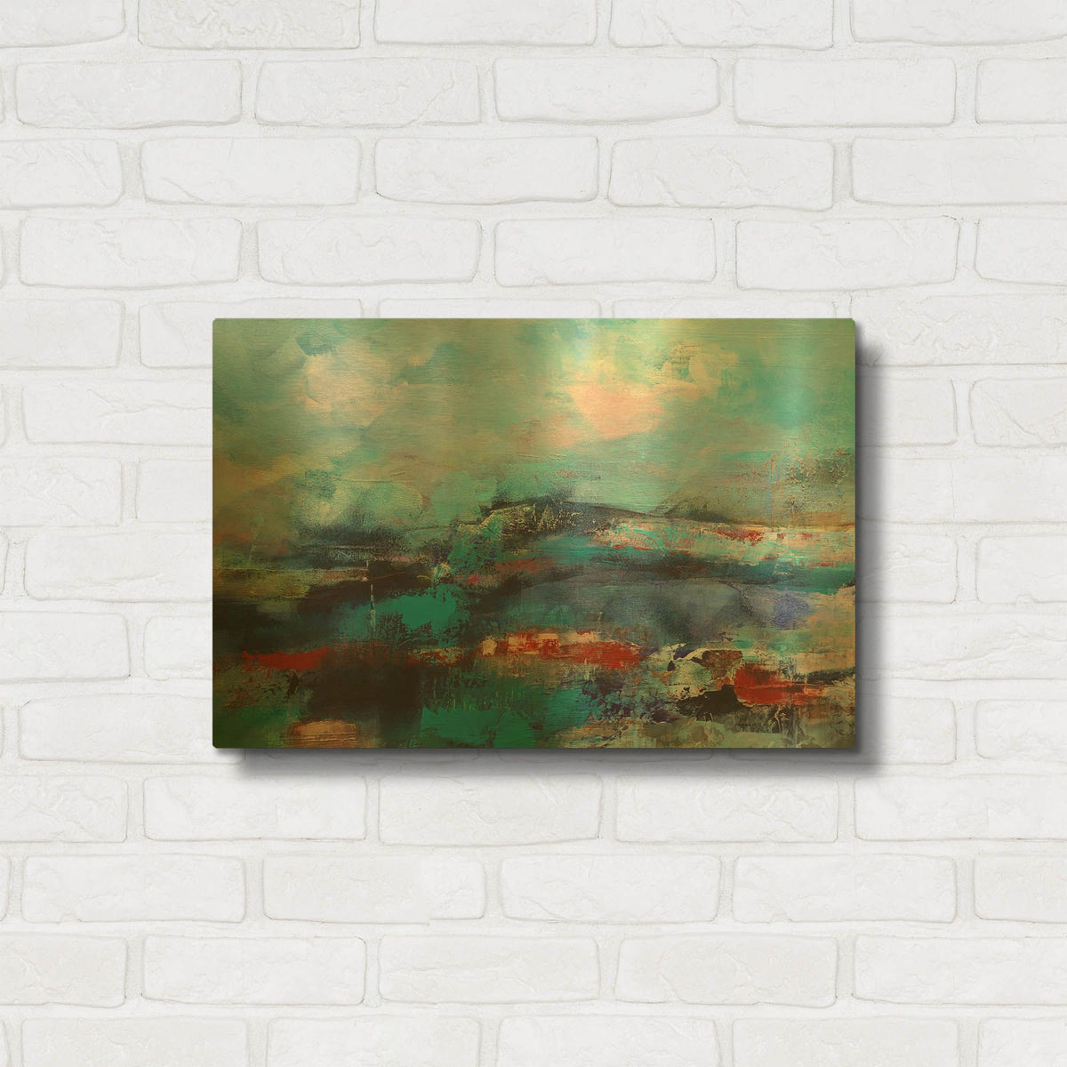 'The Coast' By Marianne Quinzin Gold Metal Wall Art