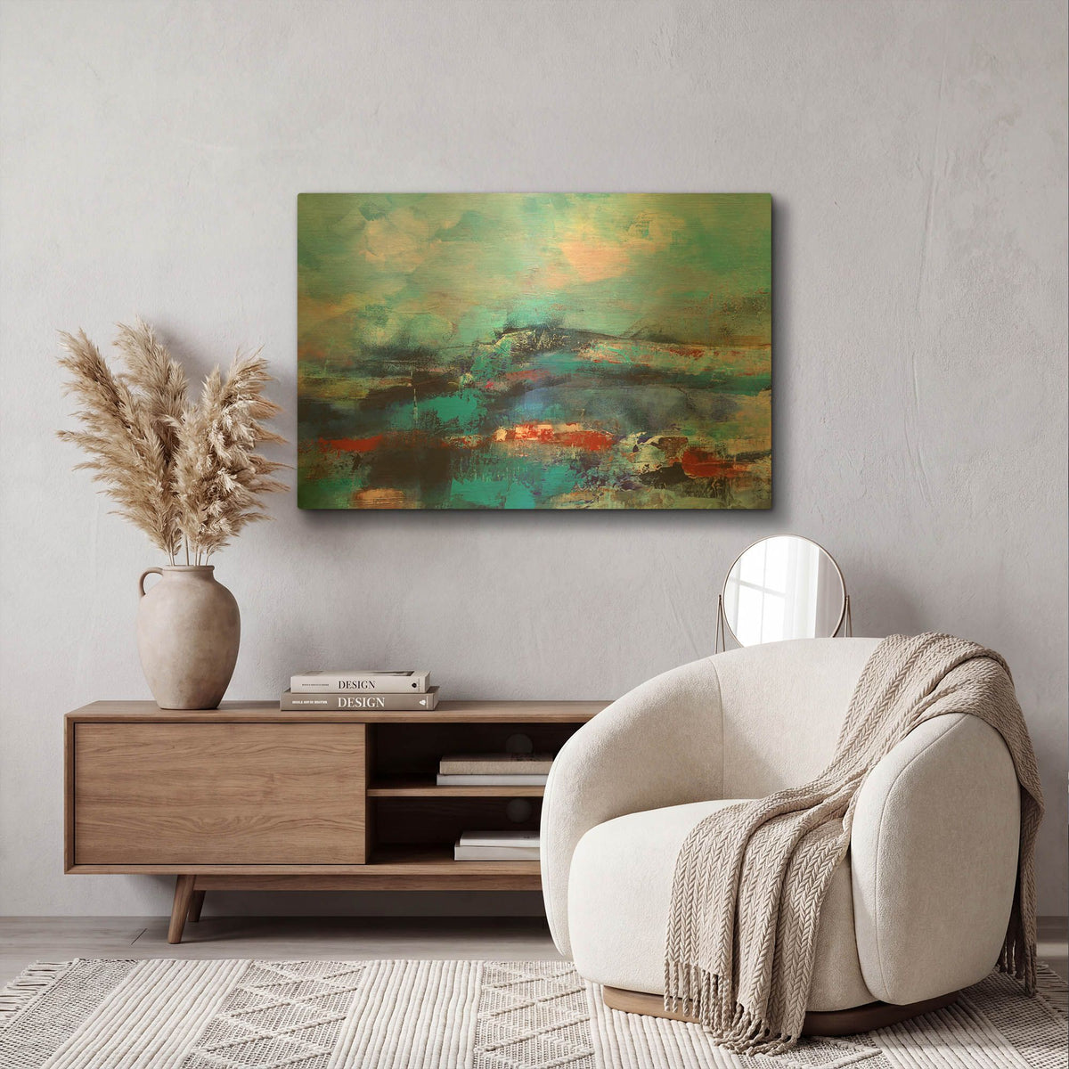 'The Coast' By Marianne Quinzin Gold Metal Wall Art