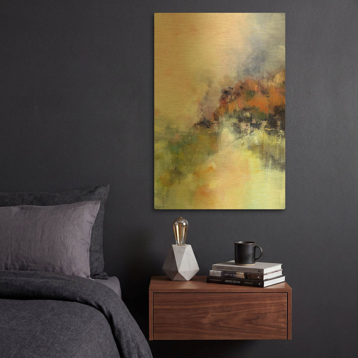 'The Redheaded Season' By Marianne Quinzin Gold Metal Wall Art