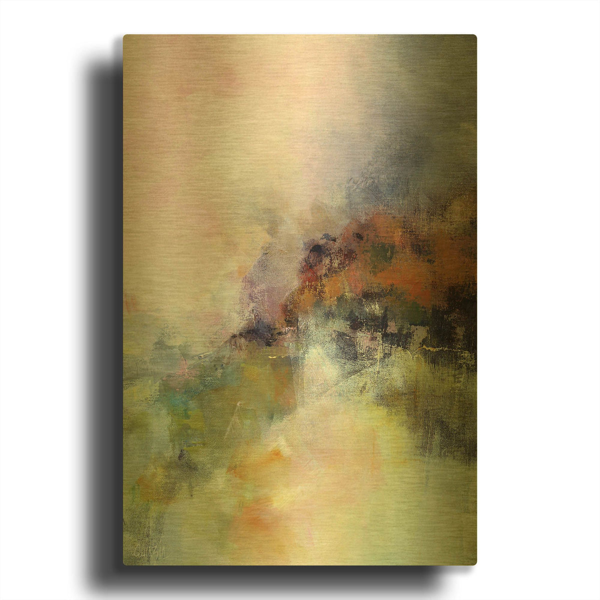 'The Redheaded Season' By Marianne Quinzin Gold Metal Wall Art