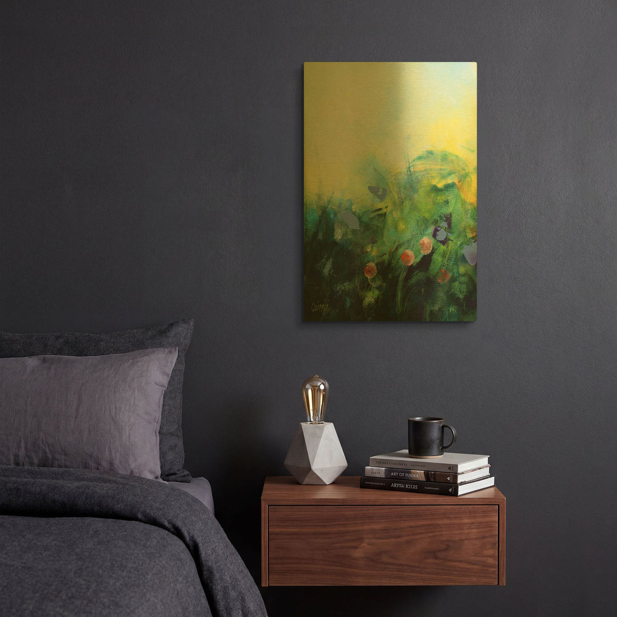 'Waiting For Spring' By Marianne Quinzin Gold Metal Wall Art