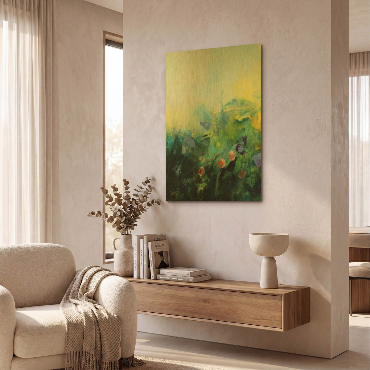 'Waiting For Spring' By Marianne Quinzin Gold Metal Wall Art