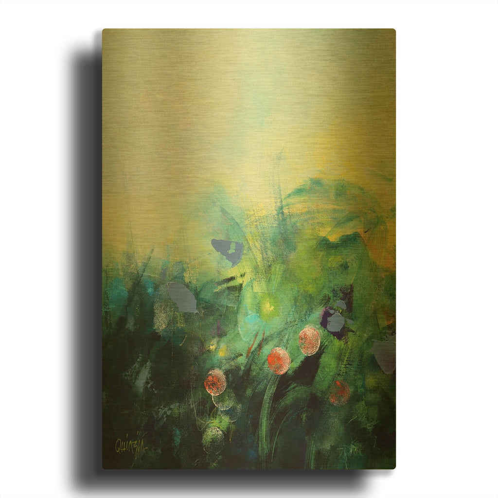 'Waiting For Spring' By Marianne Quinzin Gold Metal Wall Art