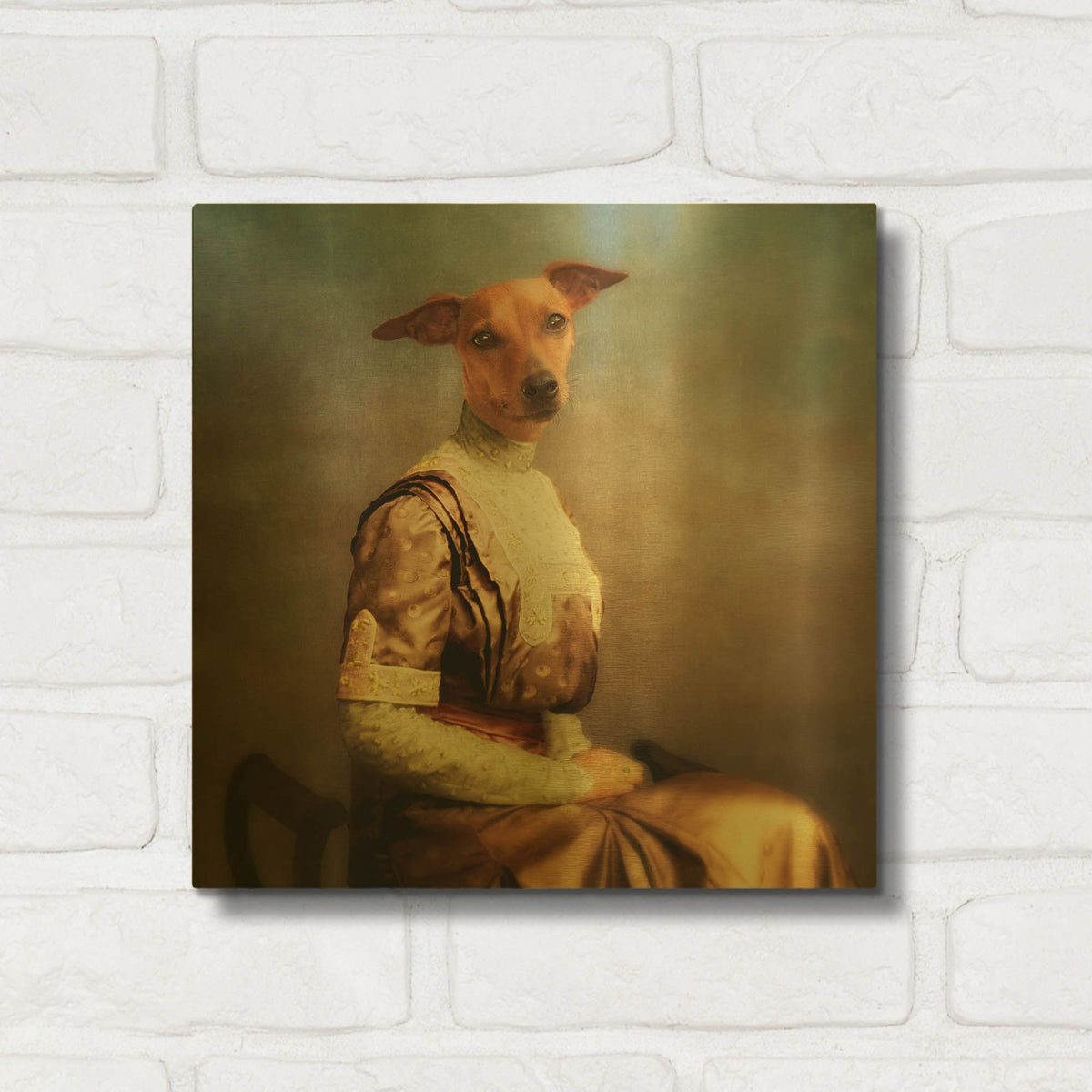 'Bambi' By Martine Roch Gold Metal Wall Art
