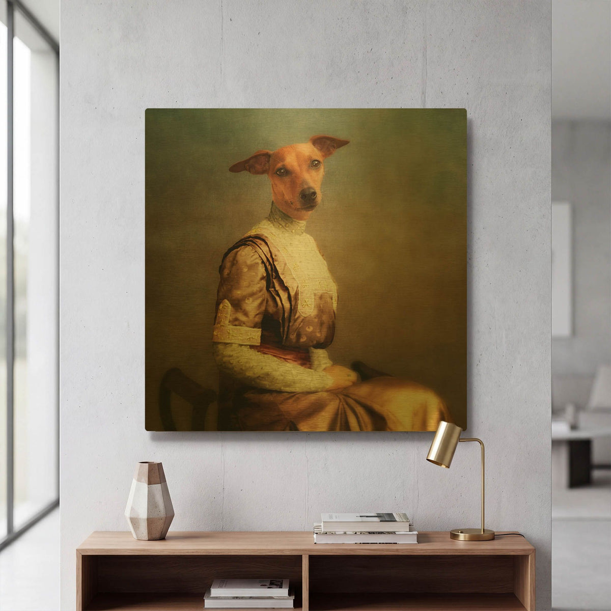 'Bambi' By Martine Roch Gold Metal Wall Art