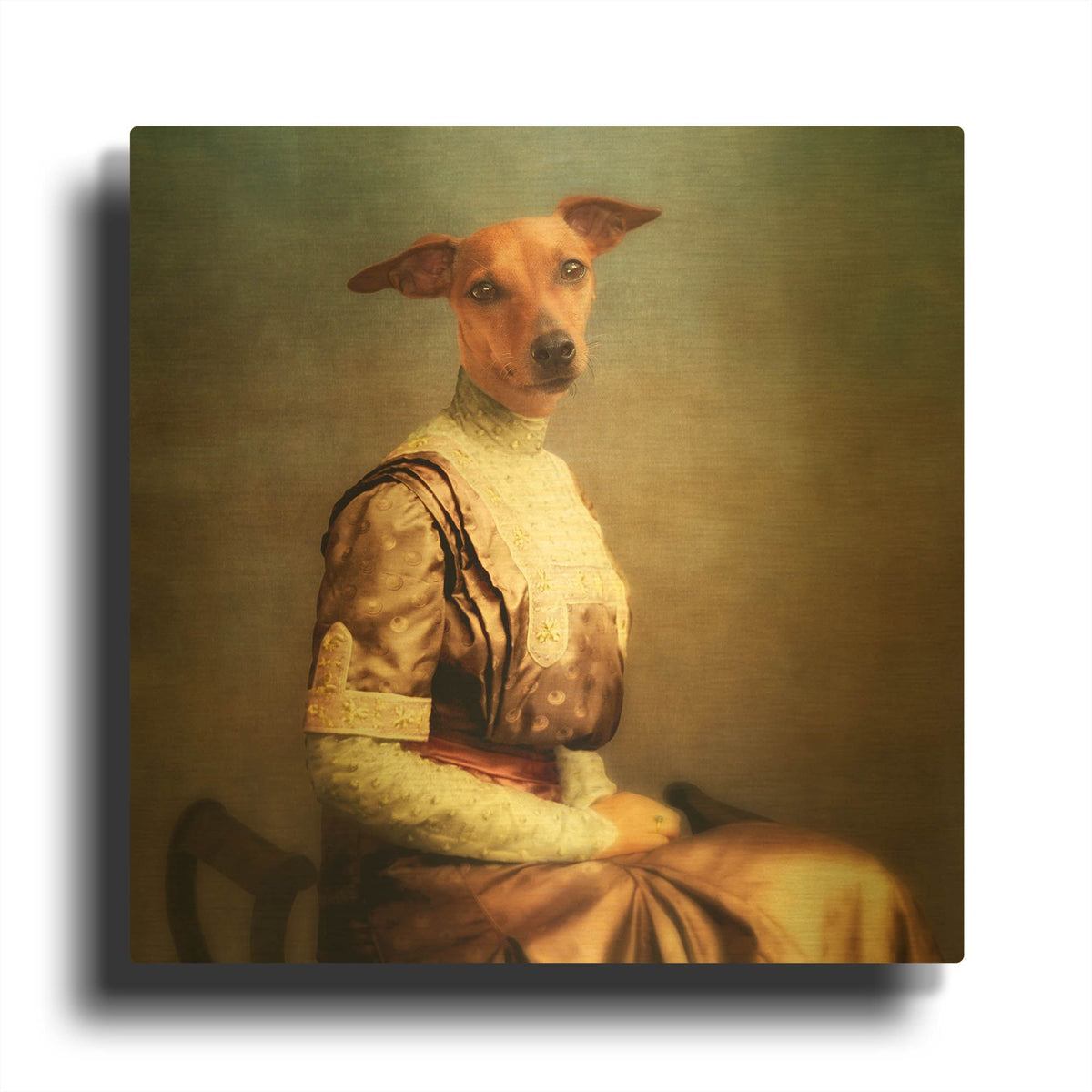 'Bambi' By Martine Roch Gold Metal Wall Art