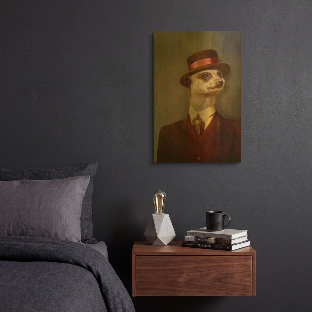 'The Weakling' By Martine Roch Gold Metal Wall Art