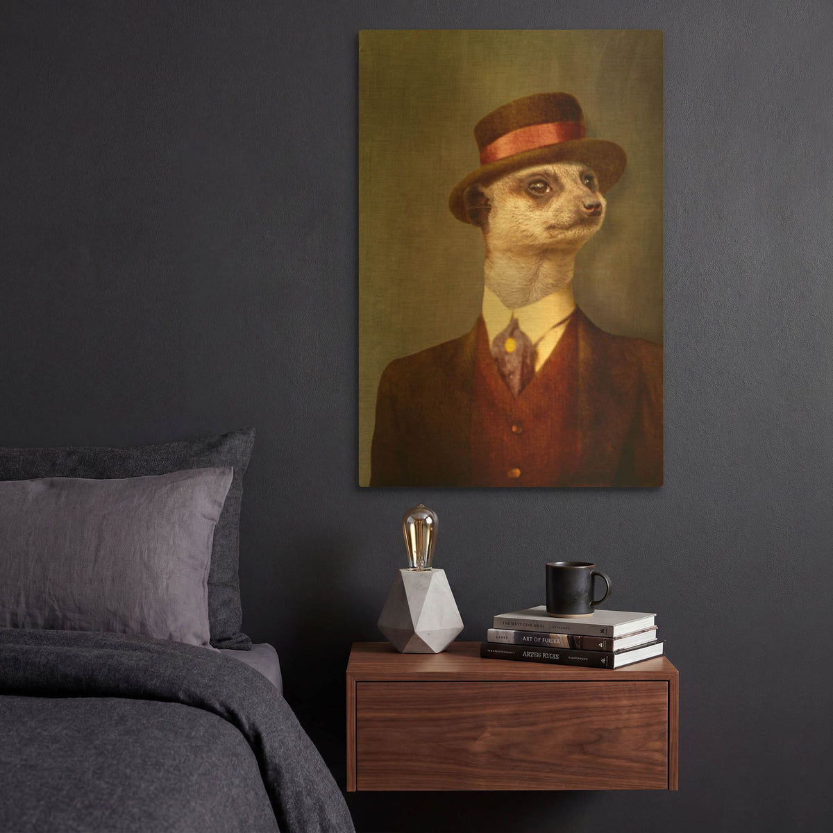 'The Weakling' By Martine Roch Gold Metal Wall Art