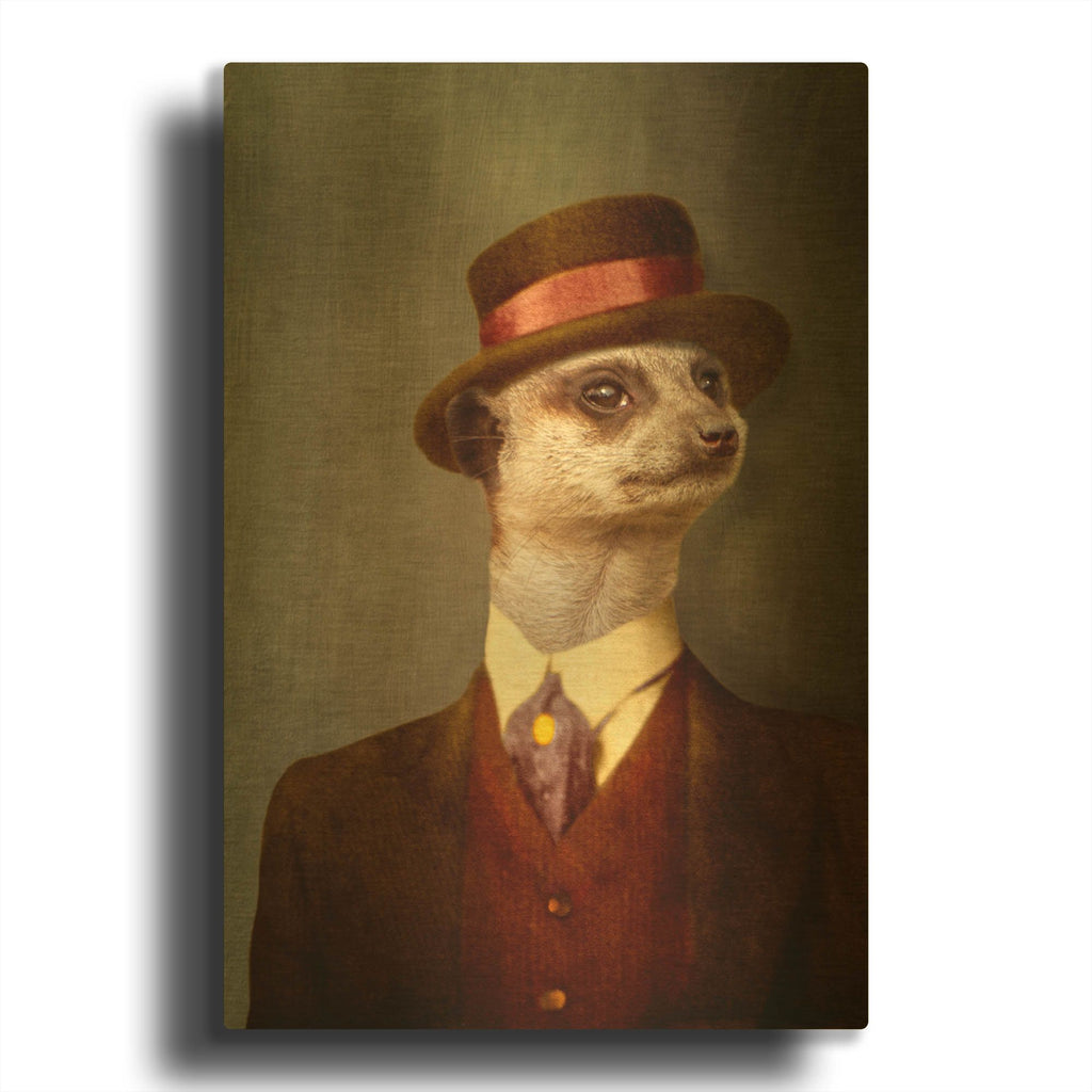 'The Weakling' By Martine Roch Gold Metal Wall Art