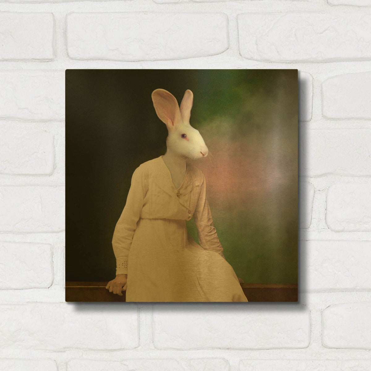 'The Delicate Lady' By Martine Roch Gold Metal Wall Art