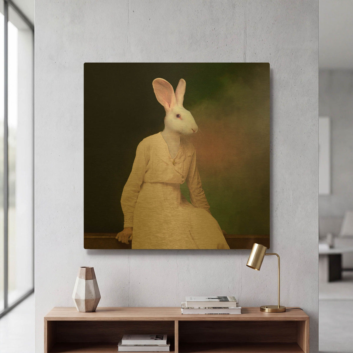 'The Delicate Lady' By Martine Roch Gold Metal Wall Art