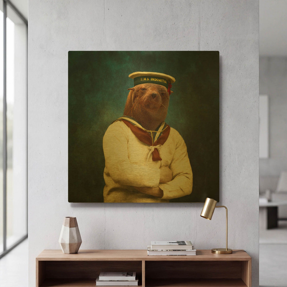 'The Bad Boy' By Martine Roch Gold Metal Wall Art