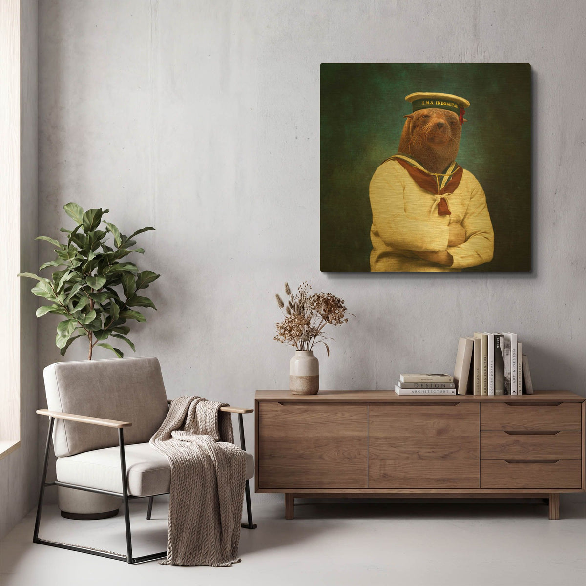 'The Bad Boy' By Martine Roch Gold Metal Wall Art