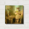 'The Impersonator' By Martine Roch Gold Metal Wall Art
