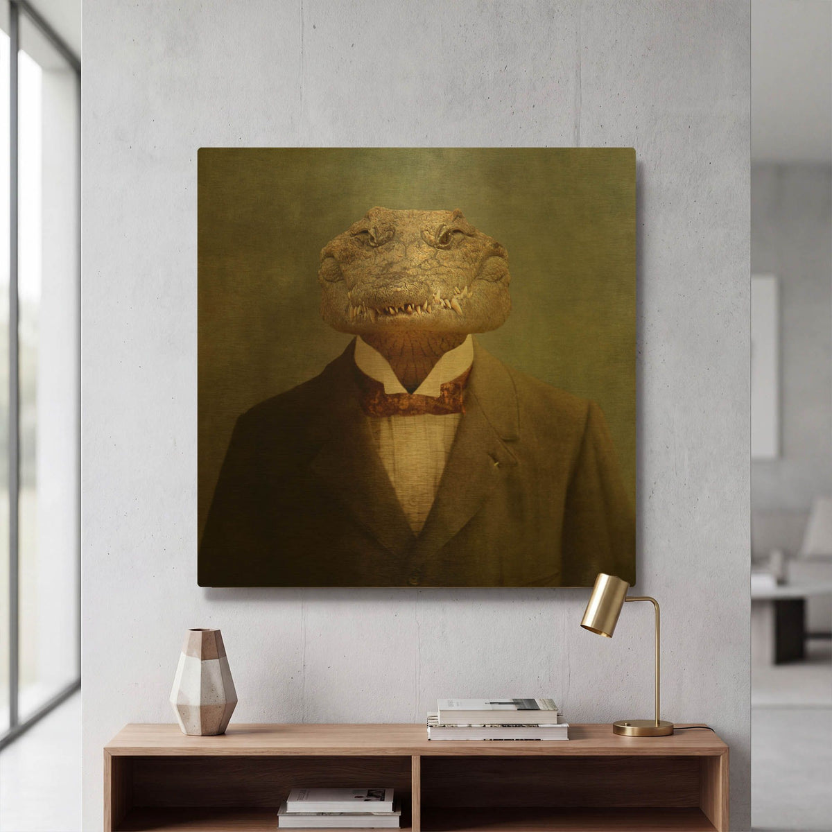 'The Boss' By Martine Roch Gold Metal Wall Art