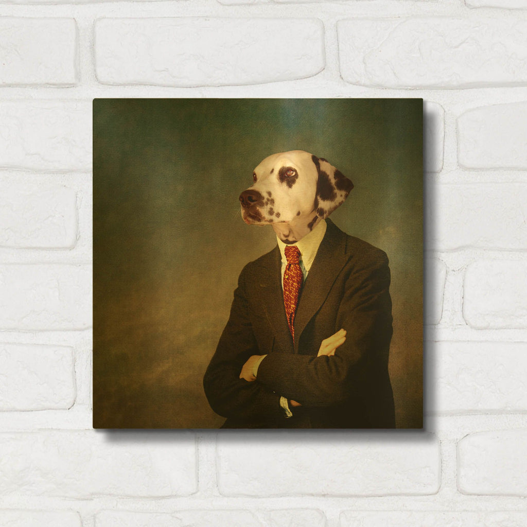 'The Patient Man' By Martine Roch Gold Metal Wall Art