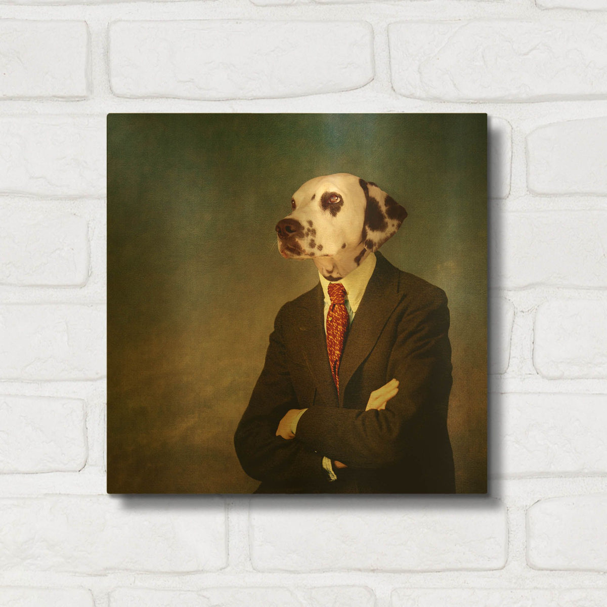 'The Patient Man' By Martine Roch Gold Metal Wall Art