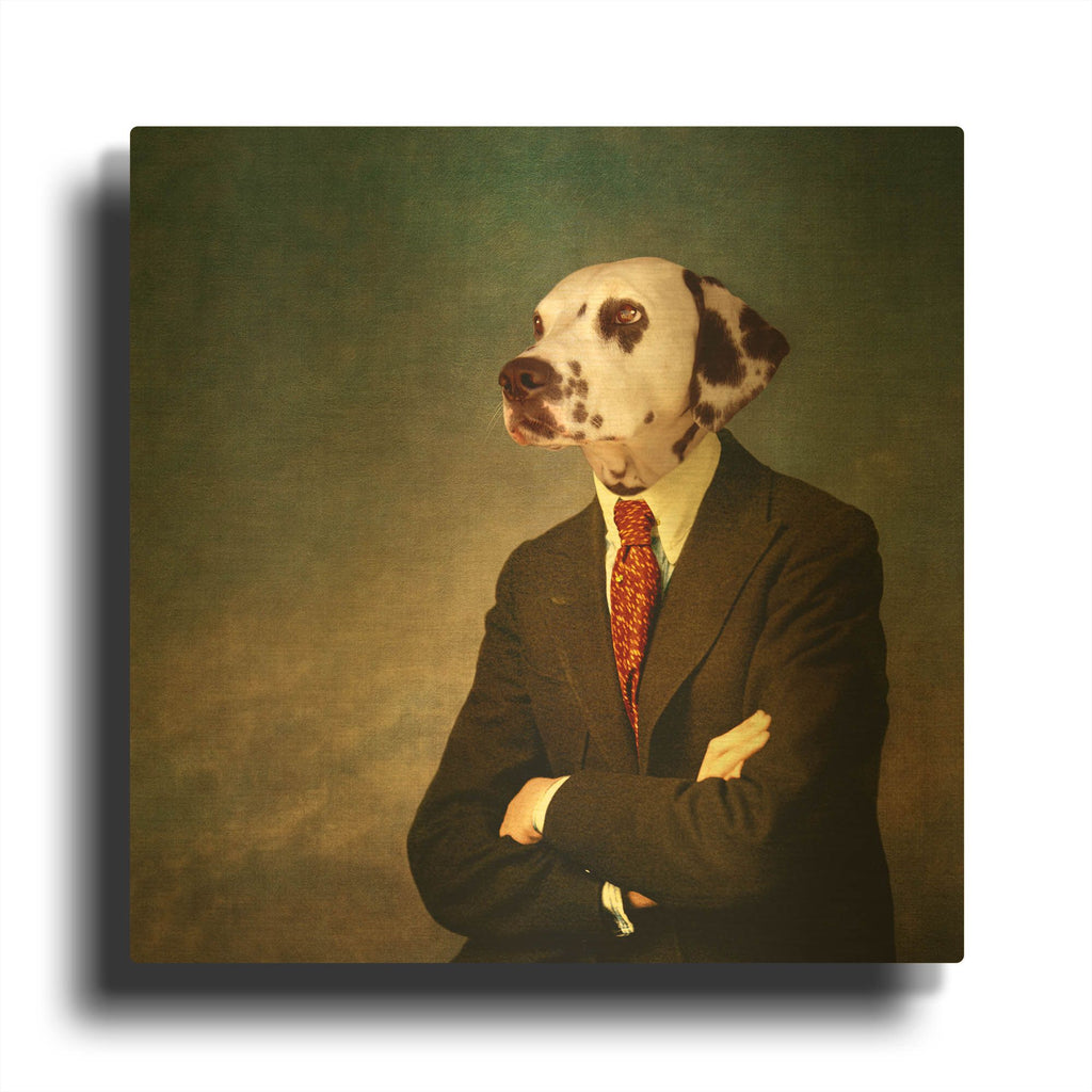 'The Patient Man' By Martine Roch Gold Metal Wall Art