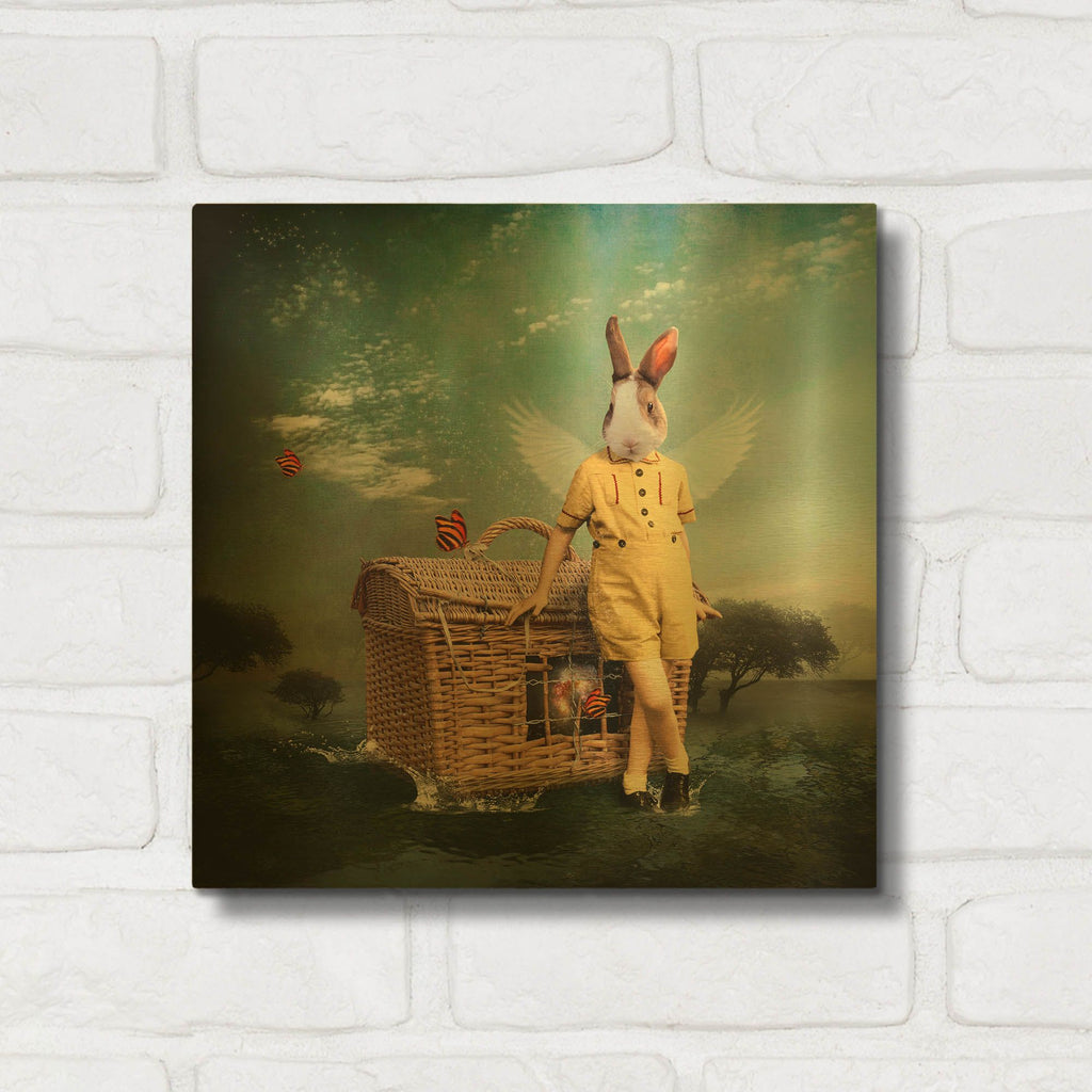'The Guardian of The Universe' By Martine Roch Gold Metal Wall Art