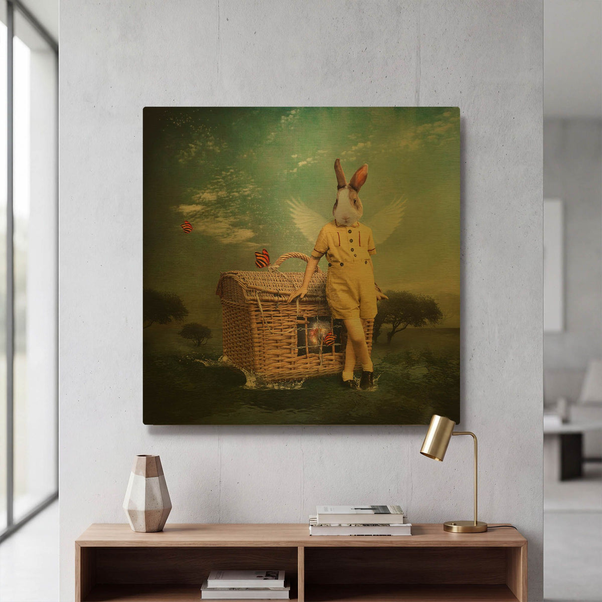 'The Guardian of The Universe' By Martine Roch Gold Metal Wall Art
