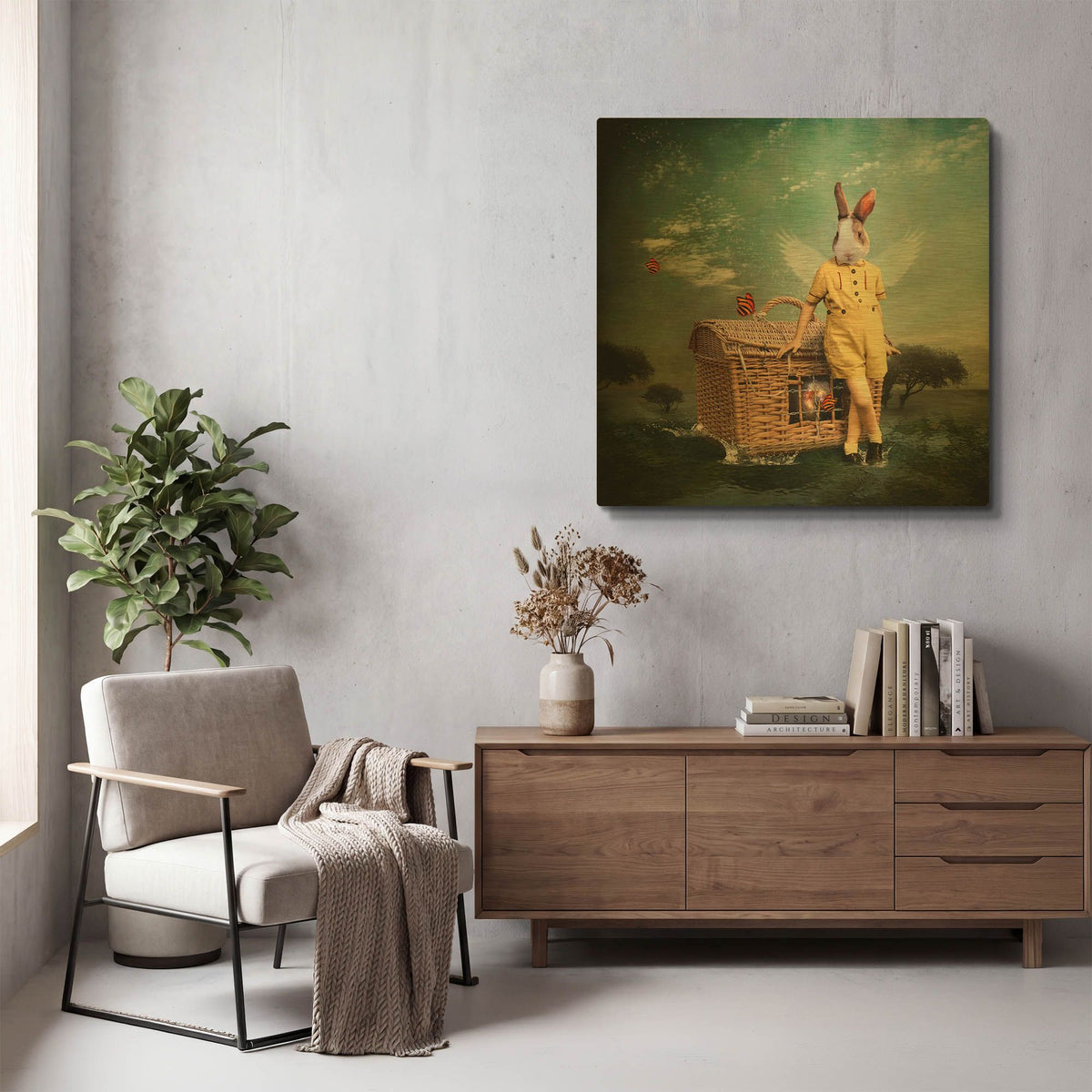 'The Guardian of The Universe' By Martine Roch Gold Metal Wall Art