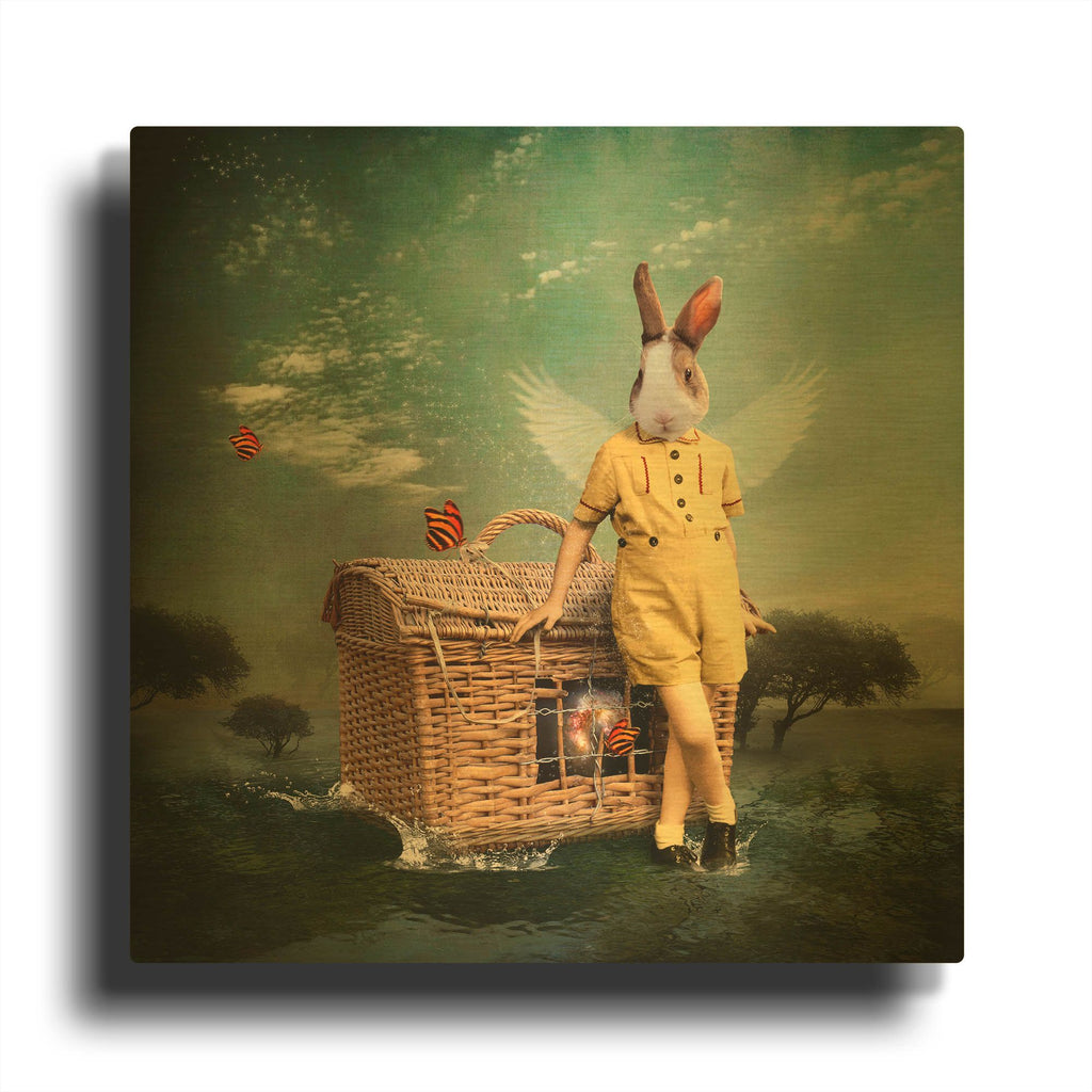 'The Guardian of The Universe' By Martine Roch Gold Metal Wall Art