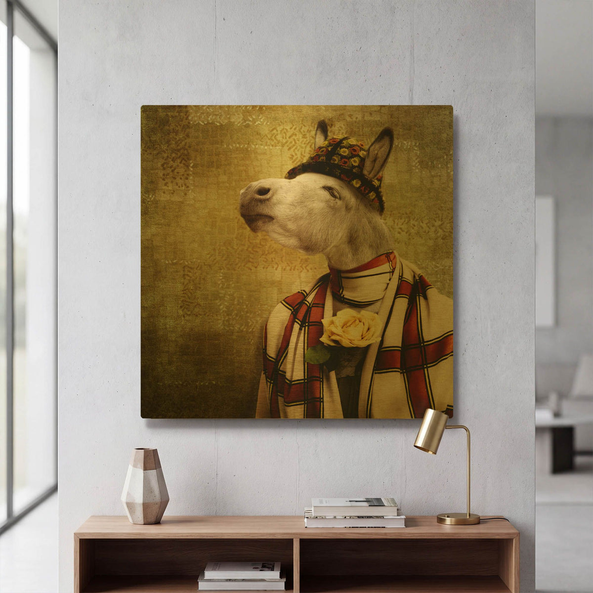 'The Fashion Victim' By Martine Roch Gold Metal Wall Art