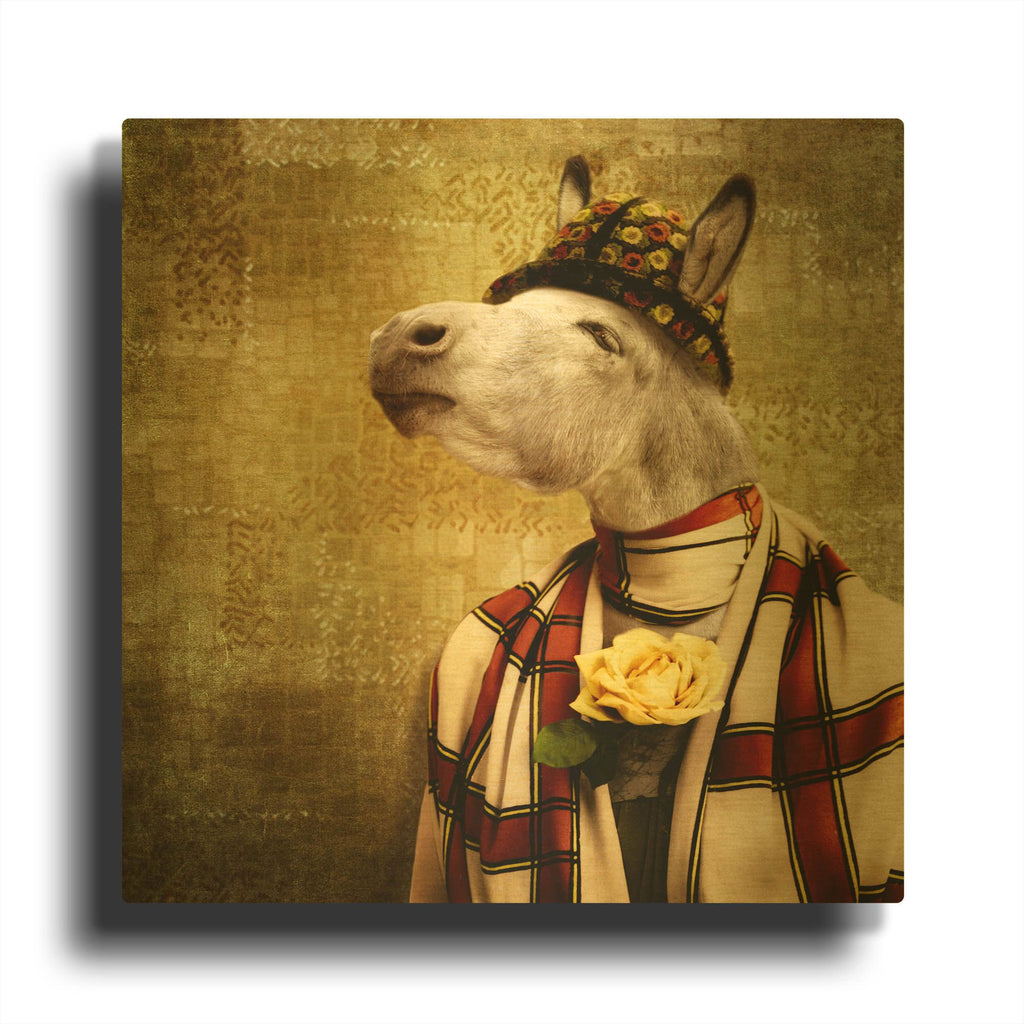 'The Fashion Victim' By Martine Roch Gold Metal Wall Art