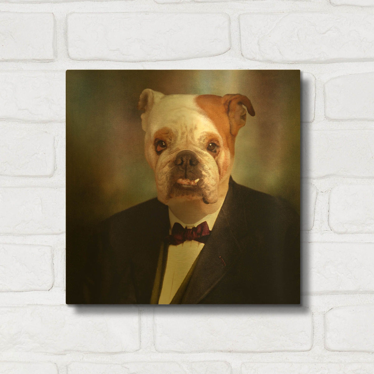 'The Sweet Grandpa' By Martine Roch Gold Metal Wall Art