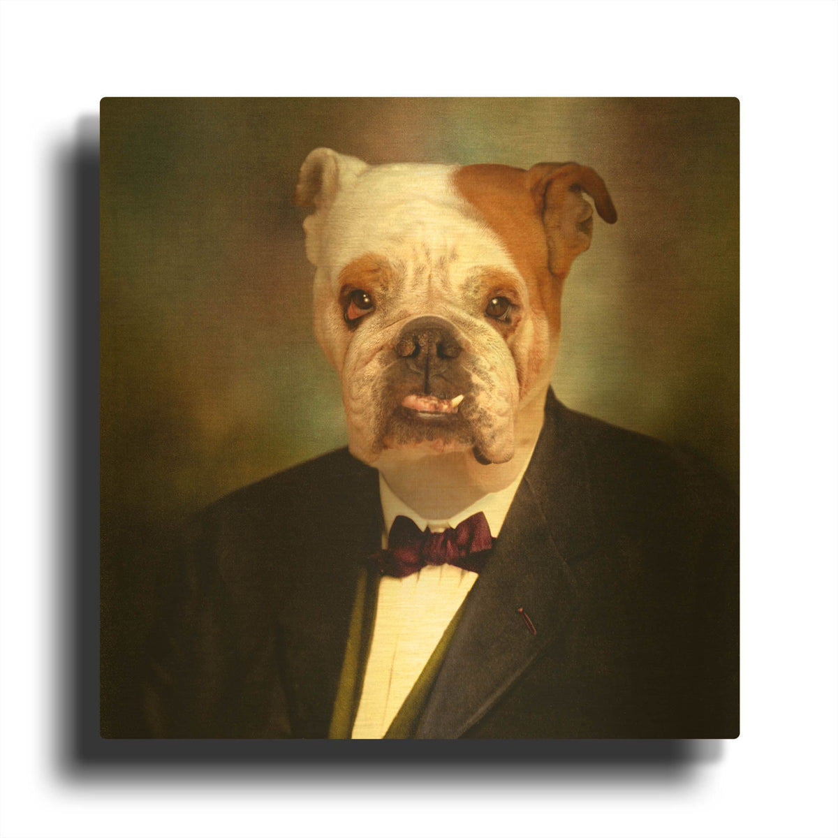 'The Sweet Grandpa' By Martine Roch Gold Metal Wall Art