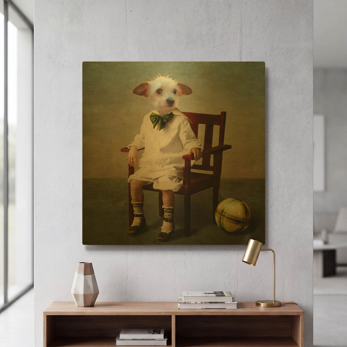 'Henri' By Martine Roch Gold Metal Wall Art