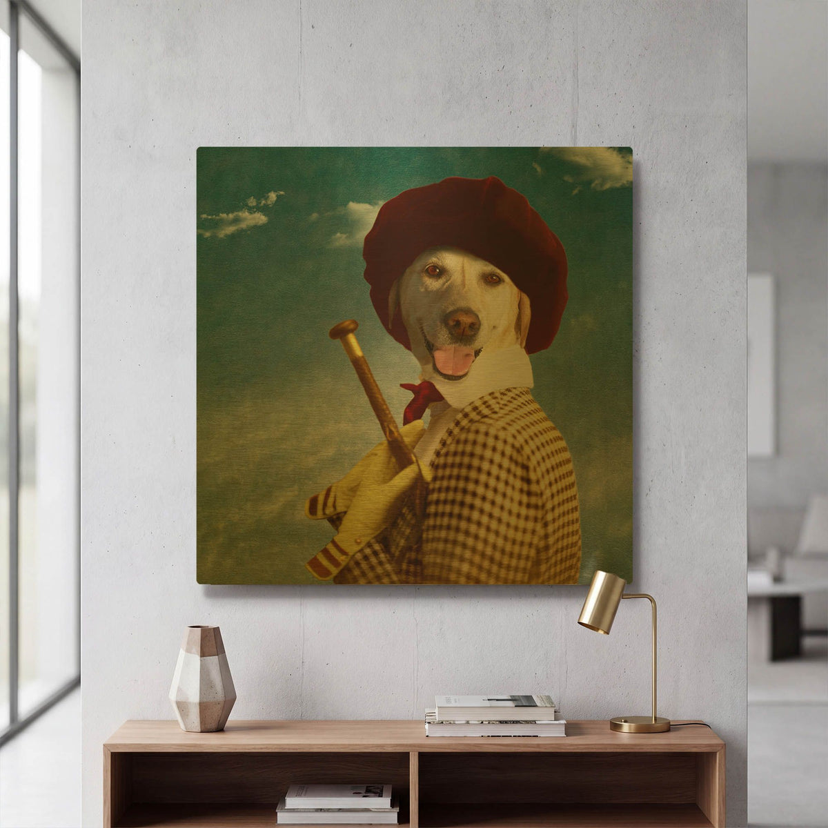 'The Extravagant' By Martine Roch Gold Metal Wall Art