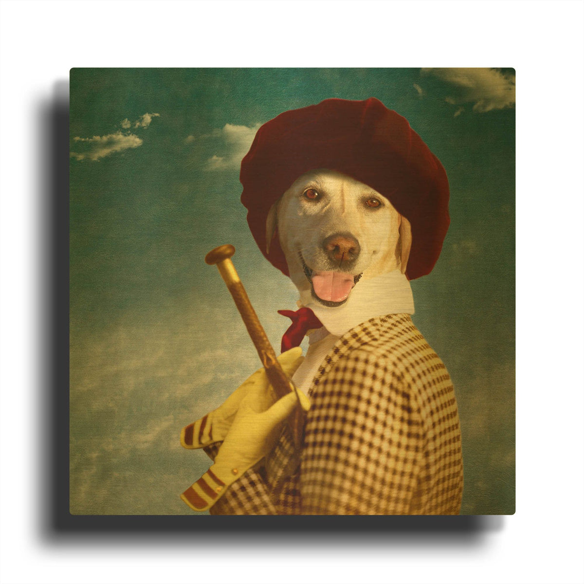 'The Extravagant' By Martine Roch Gold Metal Wall Art