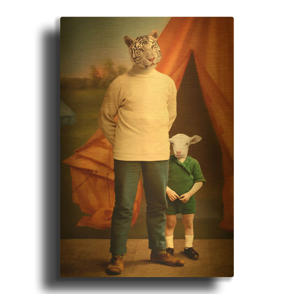 'Summer Camp' By Martine Roch Gold Metal Wall Art