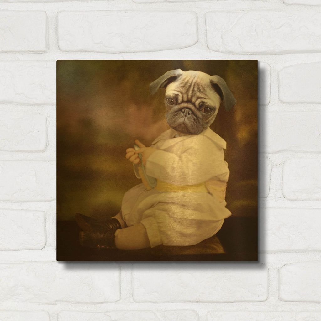 'Tommy Boy' By Martine Roch Gold Metal Wall Art