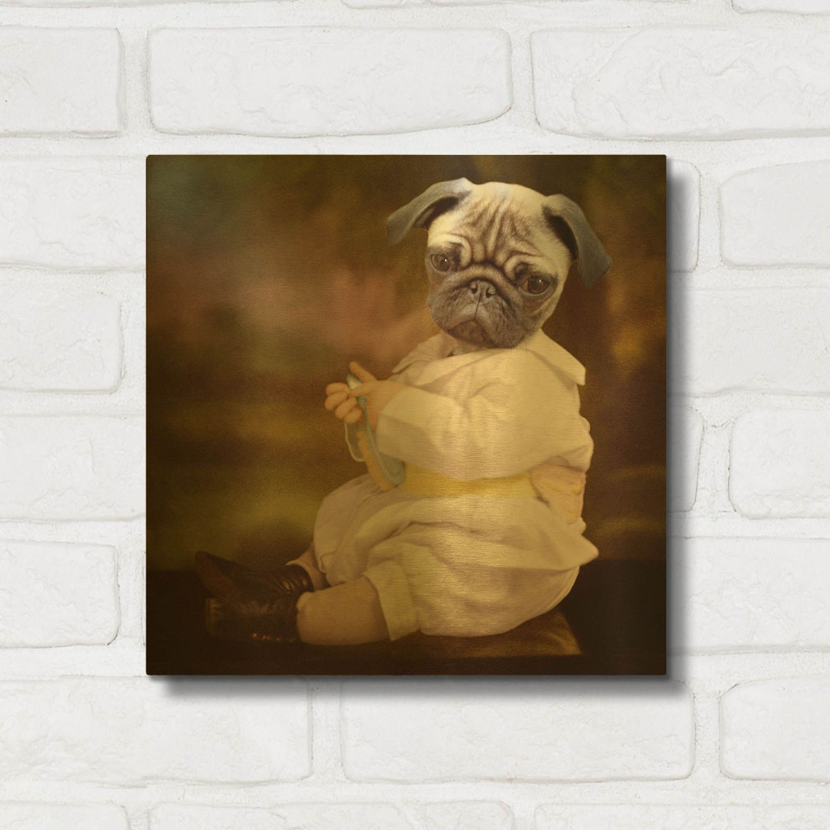 'Tommy Boy' By Martine Roch Gold Metal Wall Art