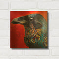 'Glistening Raven' By Melissa Symons Gold Metal Wall Art