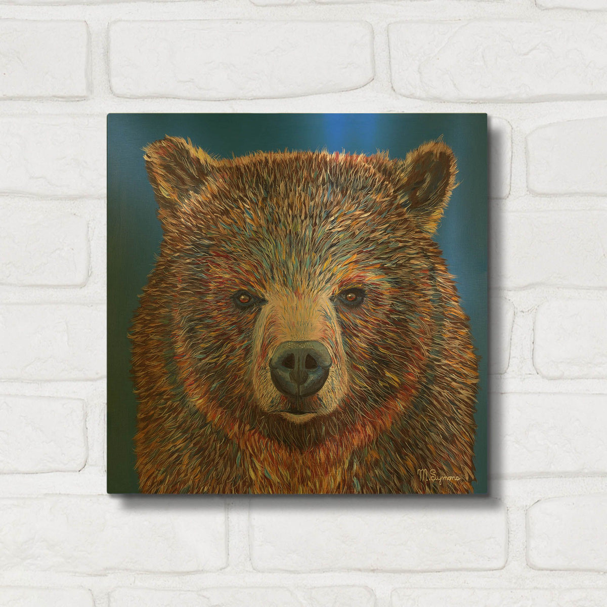 'Gus' By Melissa Symons Gold Metal Wall Art