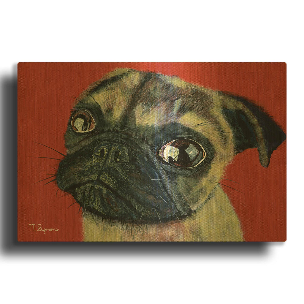 'Pugly' By Melissa Symons Gold Metal Wall Art