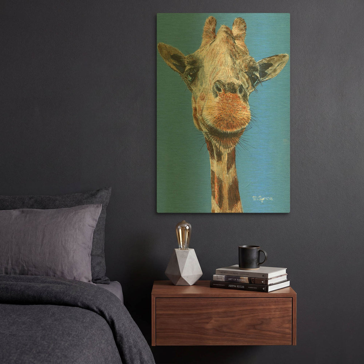 'Norman' By Melissa Symons Gold Metal Wall Art
