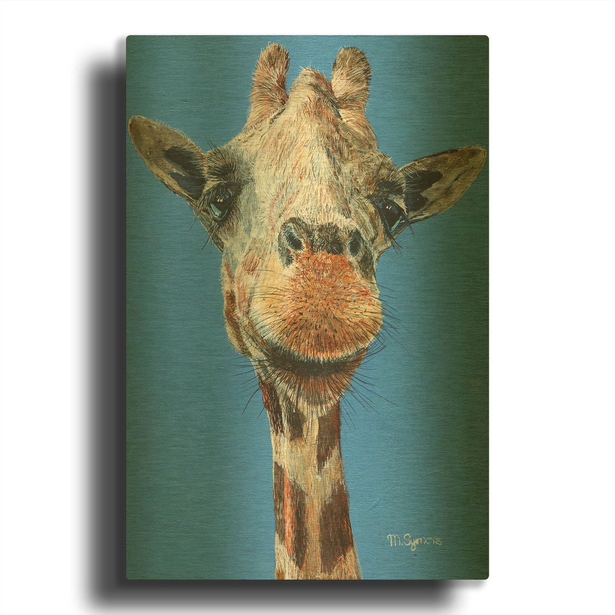 'Norman' By Melissa Symons Gold Metal Wall Art