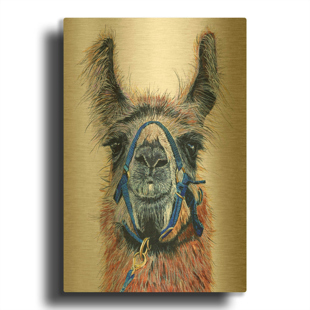 'Dalai Llama' By Melissa Symons Gold Metal Wall Art