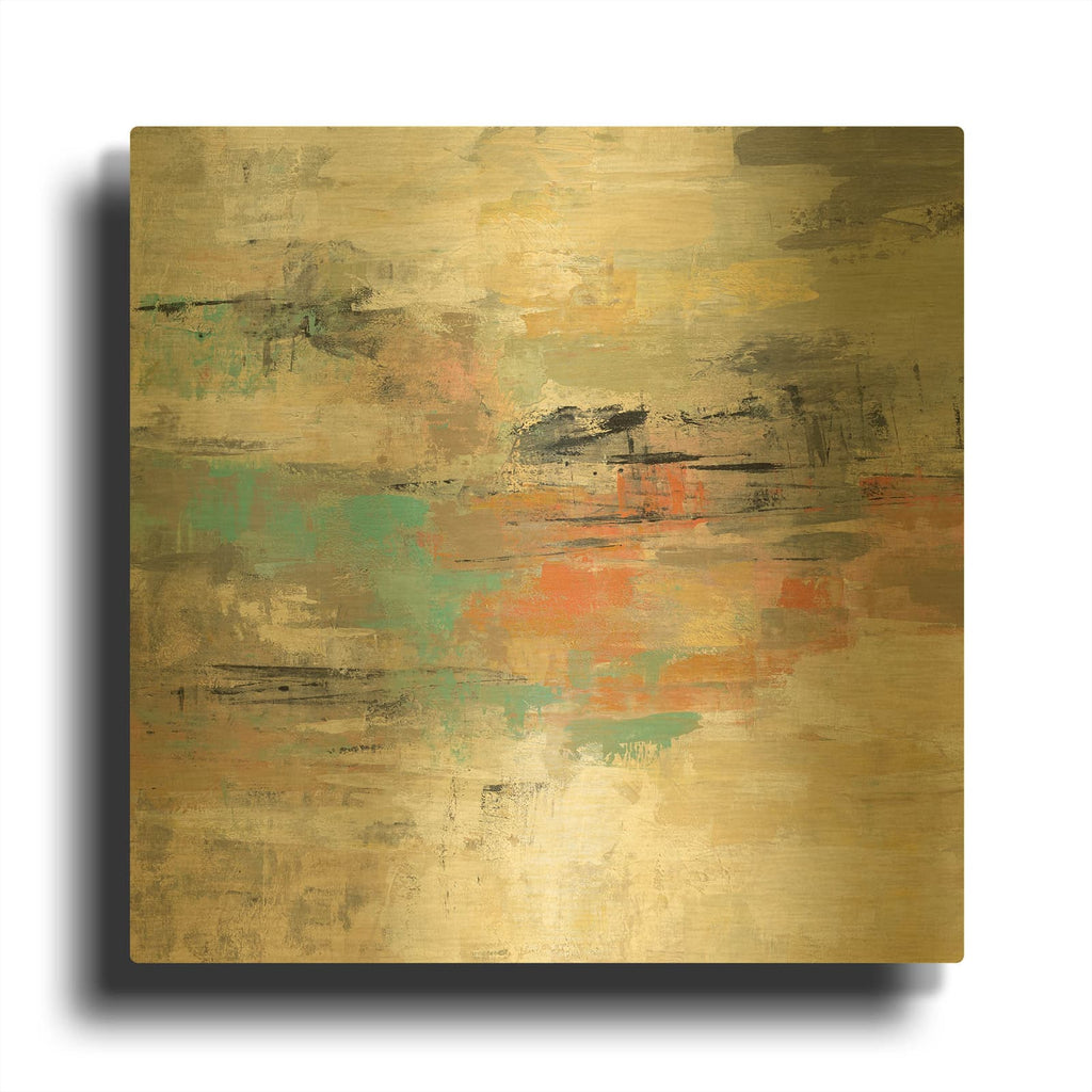 'Gentle Gaze' By Silvia Vassileva Gold Metal Wall Art